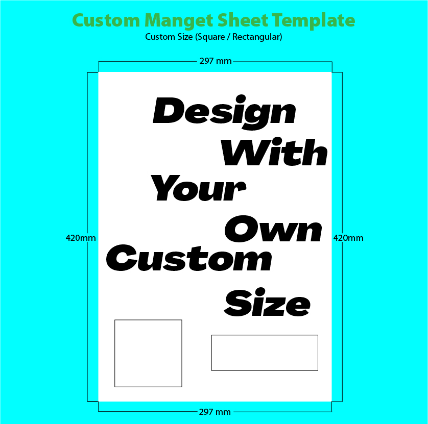 Custom Size magnet sheet for your fridge, car, home or anywhere